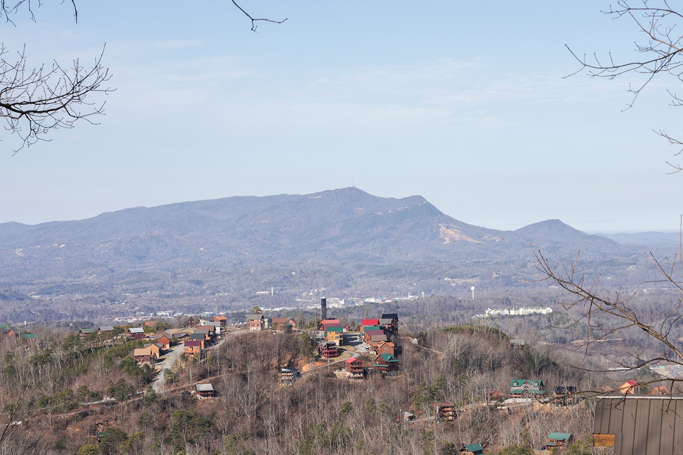 Panoramic view of a mountain landscape